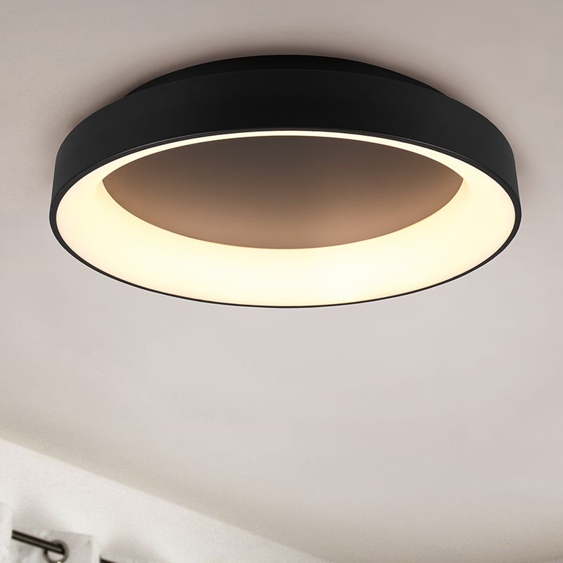 Plafoniera moderna nera, Jered, 48W, bianco regolabile tra caldo e freddo LED, con telecomando Plafoniera moderna nera, Jered, 48W, bianco regolabile tra caldo e freddo LED, con telecomando