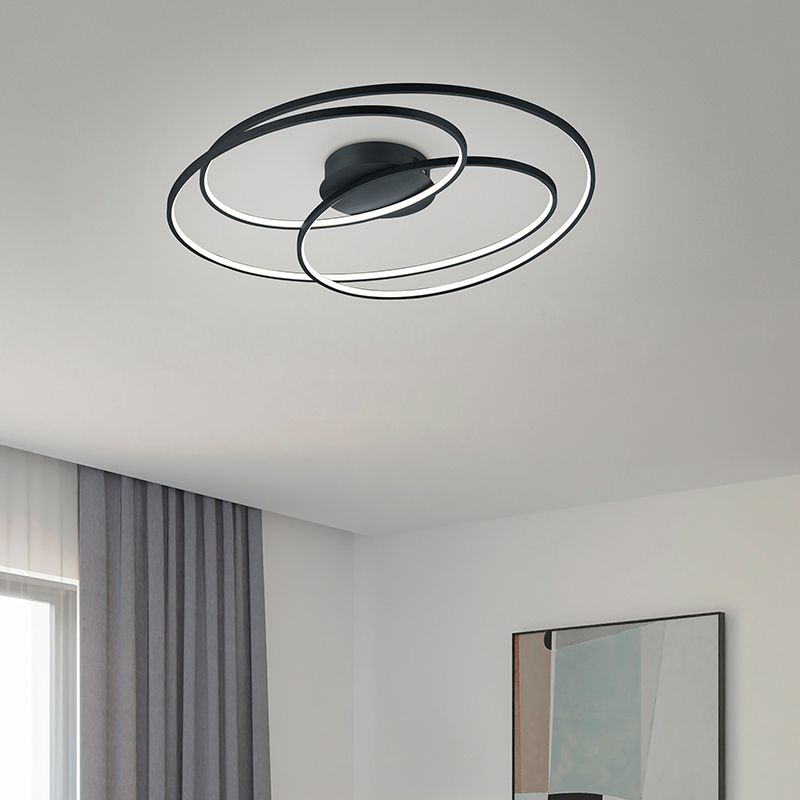 Plafoniera moderna nera, Sabra, 50W, 3000K LED Plafoniera moderna nera, Sabra, 50W, 3000K LED