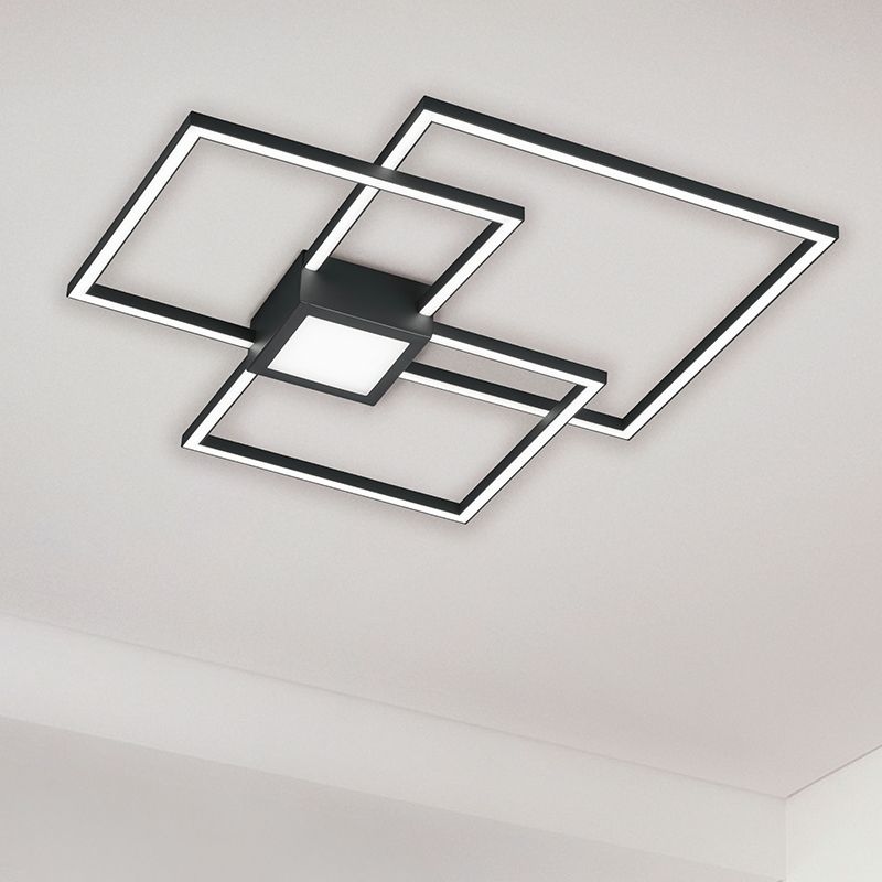 Plafoniera moderna antracite, Kimoni, 38W, 3000K LED