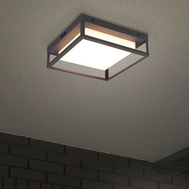 Lampada da esterno antracite metallo, Rolina, 14W, bianco regolabile tra caldo e freddo LED, IP54, dimmer in 3 fasi Lampada da esterno antracite metallo, Rolina, 14W, bianco regolabile tra caldo e freddo LED, IP54, dimmer in 3 fasi