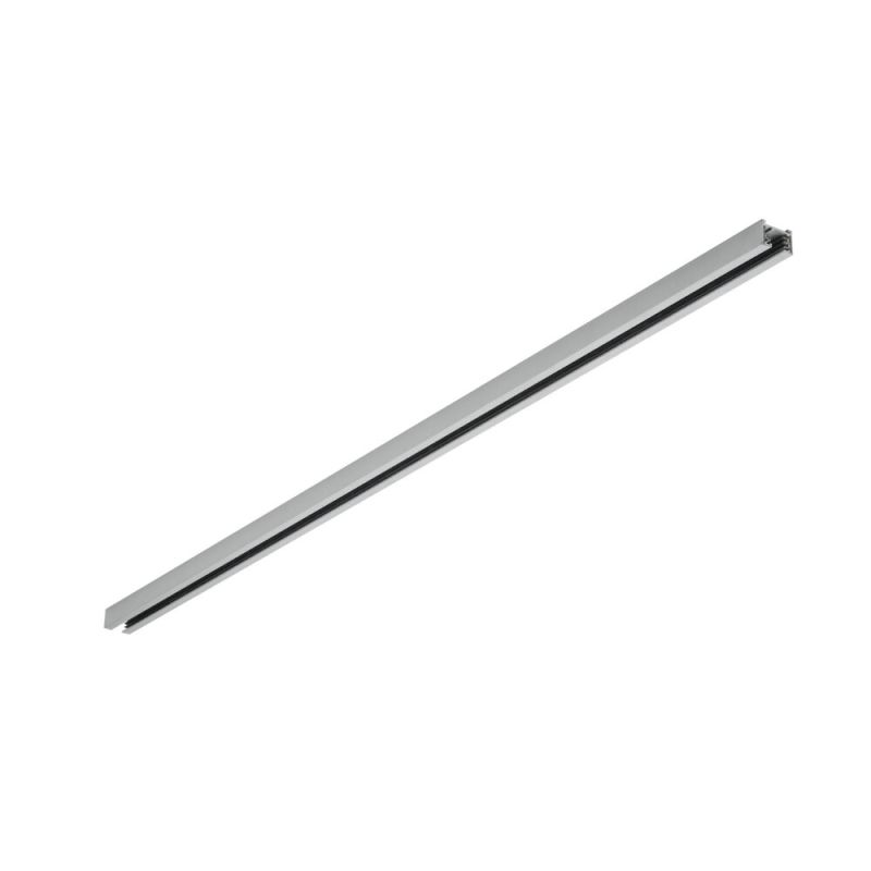 Binario da 1 metro per illuminazione a binario bifase, grigio Binario da 1 metro per illuminazione a binario bifase, grigio