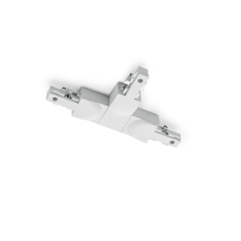 Raccordo a T bianco con conduttore sinistro, 2 fasi