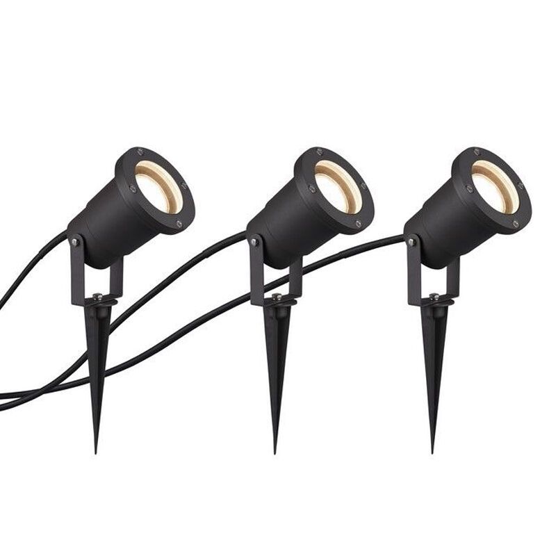 Faretto da giardino moderno antracite, Tau, IP65