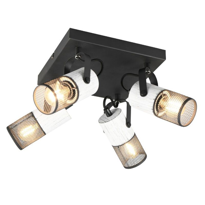 Faretto da soffitto vintage nero, Marjet