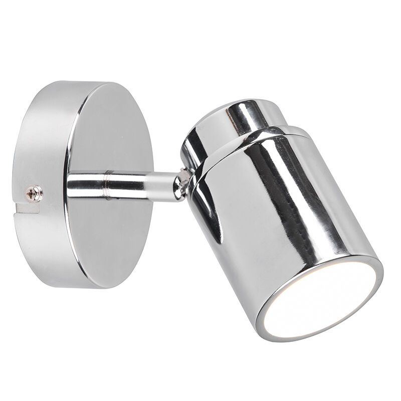 Faretto da soffitto per bagno moderno cromato, Nelis, IP44