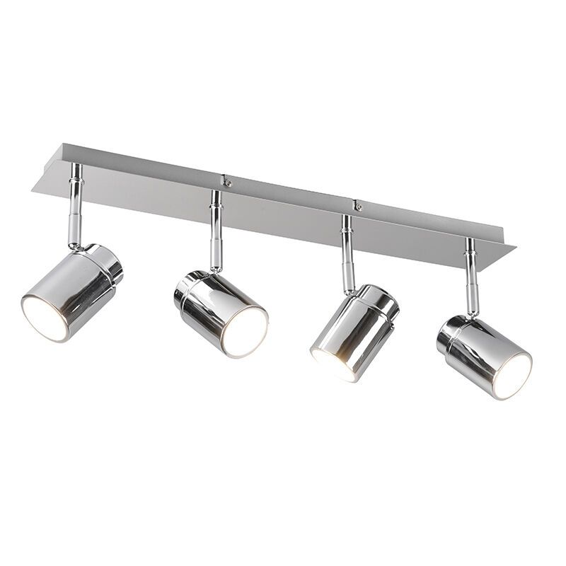 Faretto da soffitto per bagno moderno cromato, Nelis, IP44