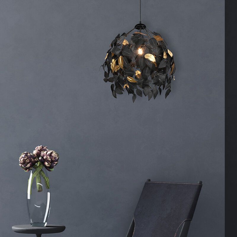 Lampada a sospensione retrò nera, Urwa