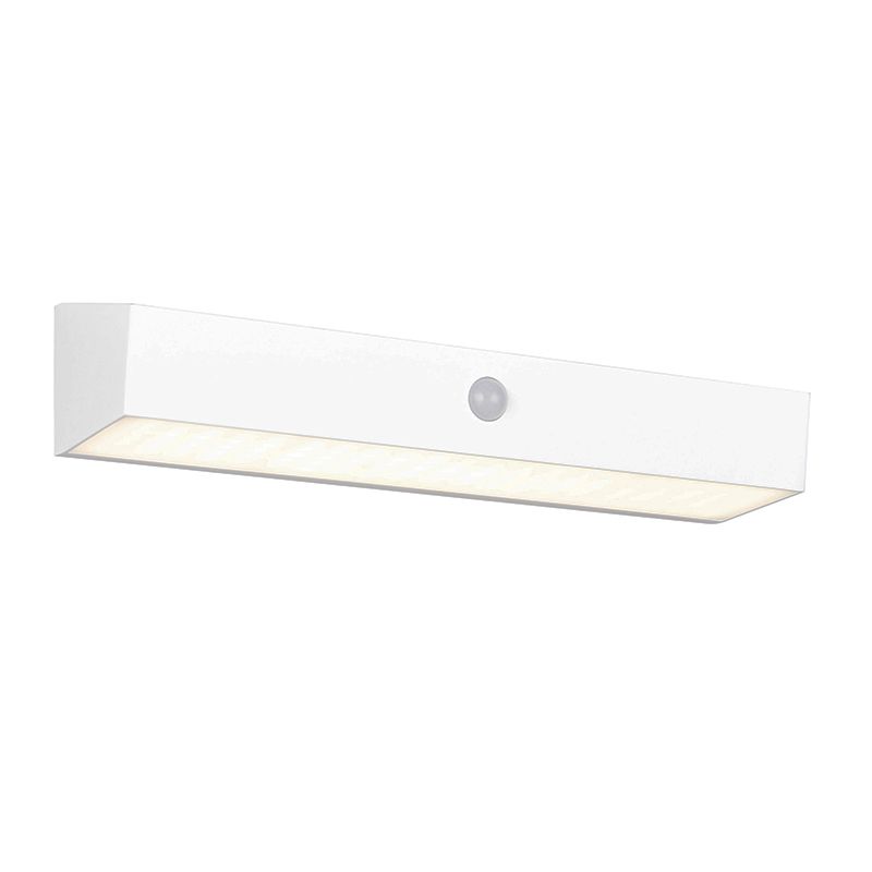 Applique da esterno solare moderna bianca, Ravindra, 6W, 4000K LED, IP44
