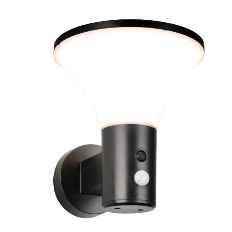 Applique da esterno solare moderna nera, Nebahat, 3W, 4000K LED, IP44 Applique da esterno solare moderna nera, Nebahat, 3W, 4000K LED, IP44