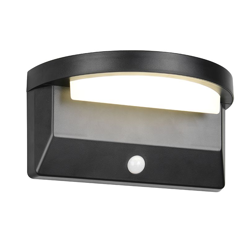 Applique da esterno solare moderna nera, Neelam, 8W, 4000K LED, IP44