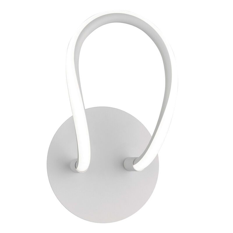 Applique da parete design bianca, Marell, 11W, 4000K LED, dimmer in 3 fasi Applique da parete design bianca, Marell, 11W, 4000K LED, dimmer in 3 fasi