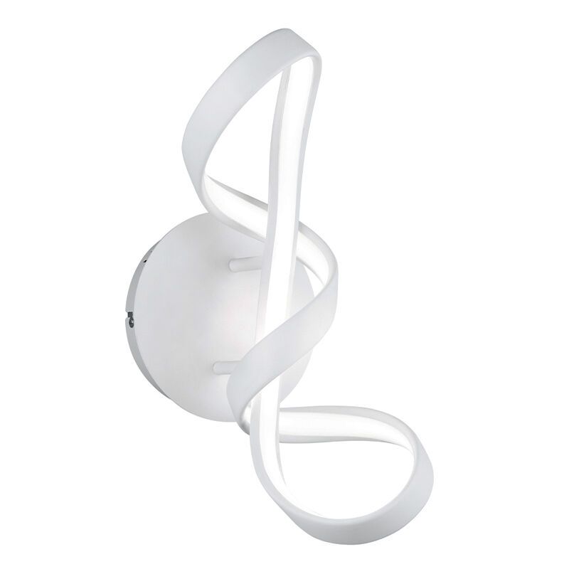 Applique da parete design bianca, Renso, 18W, 4000K LED, dimmer in 3 fasi