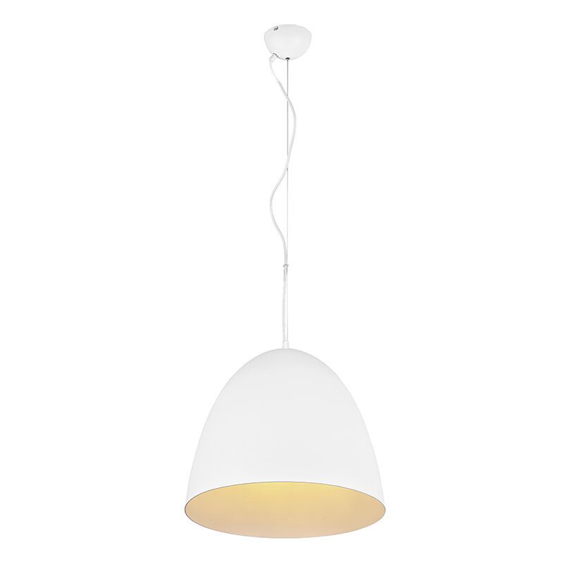 Lampada a sospensione semisfera moderna bianca, Ingmar Lampada a sospensione semisfera moderna bianca, Ingmar