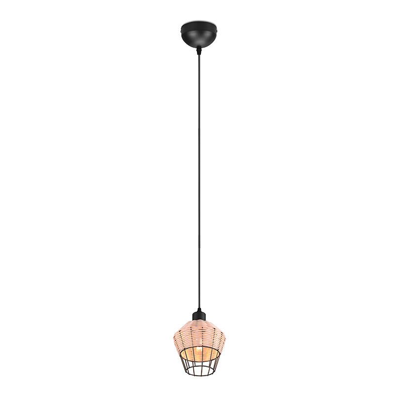 Lampada a sospensione in rattan marrone, Mirne Lampada a sospensione in rattan marrone, Mirne