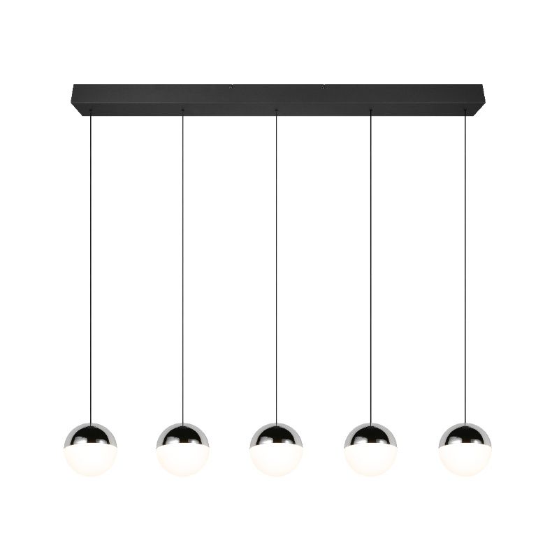 Lampada a sospensione moderna cromata, Rigtje Lampada a sospensione moderna cromata, Rigtje