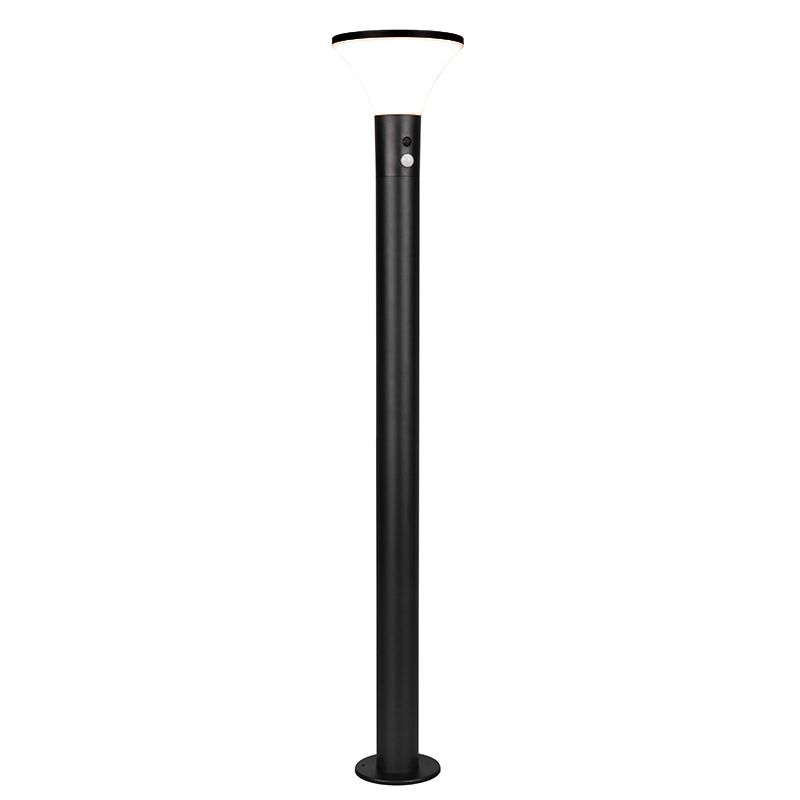 Lampione da giardino solare moderno nero, Nebahat, 3W, 4000K LED, IP44