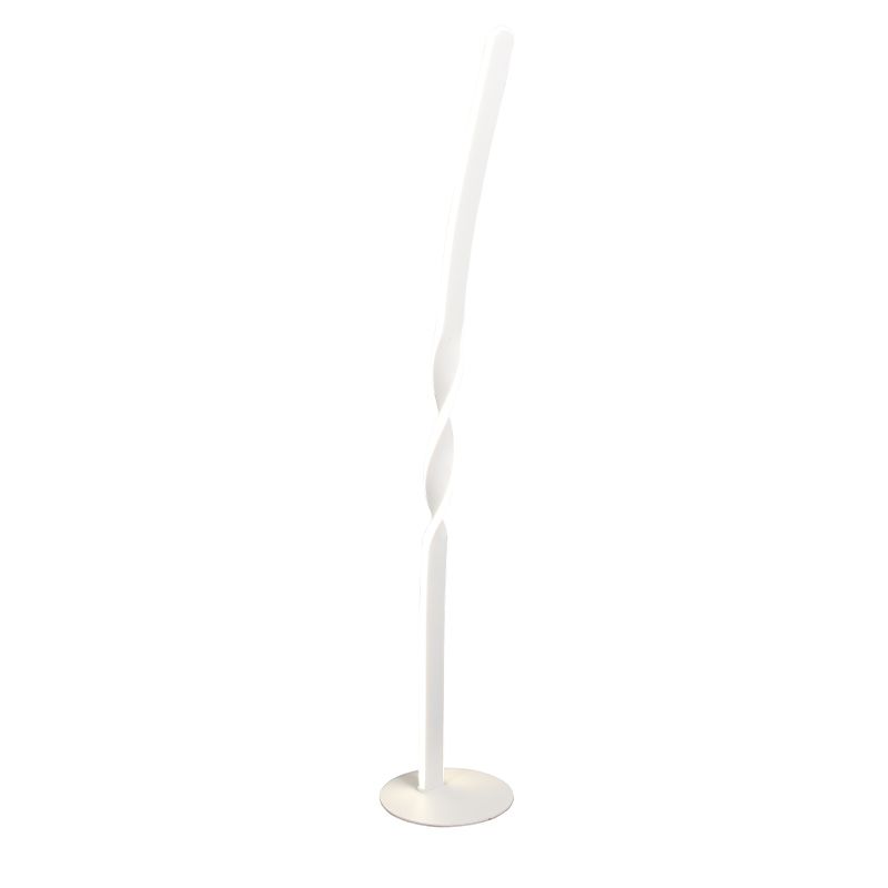 Lampada da terra design bianca, Quirinus, 19W, 4000K LED, con interruttore