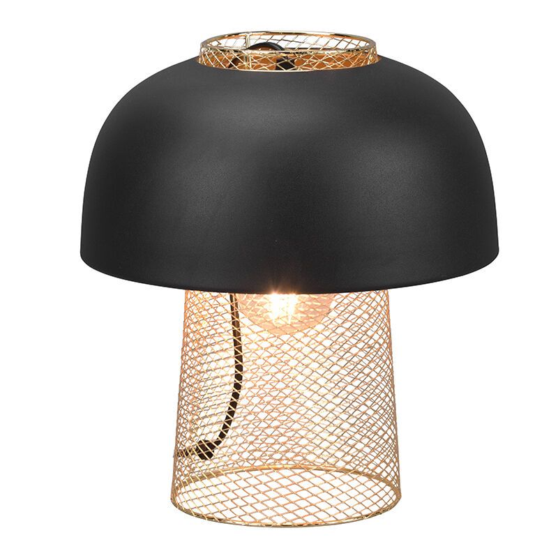 Lampada da tavolo industriale nera, Sylvano, con interruttore Lampada da tavolo industriale nera, Sylvano, con interruttore