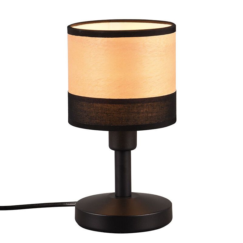 Lampada da tavolo moderna in legno, Ying, con interruttore