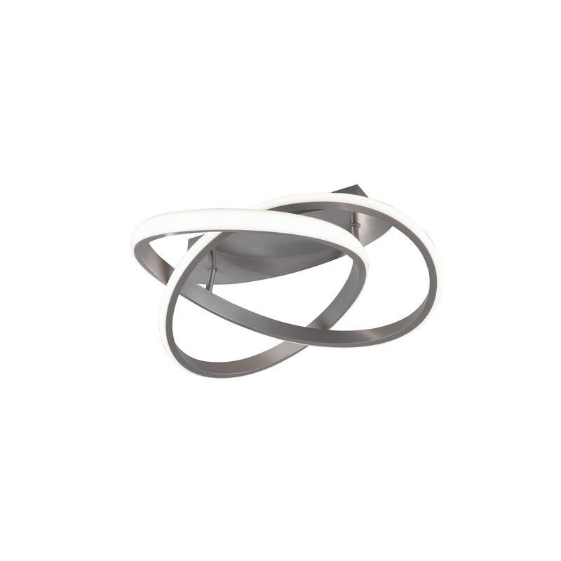 Plafoniera moderna in nichel, Sanura, 18W, 3000K LED