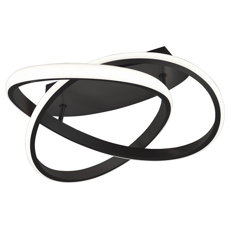 Plafoniera moderna nera, Sanura, 18W, 3000K LED Plafoniera moderna nera, Sanura, 18W, 3000K LED