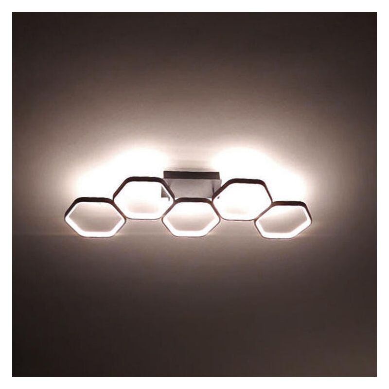Plafoniera moderna antracite, Shaka, 24W, 3000K LED