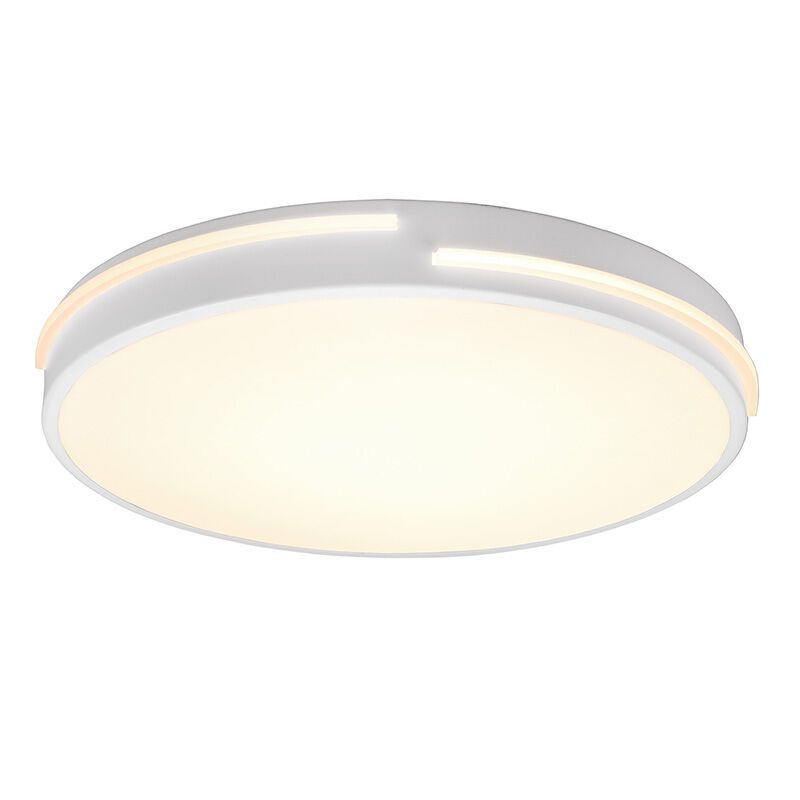Plafoniera moderna bianca, Fadi, 24W, bianco regolabile tra caldo e freddo LED, con telecomando Plafoniera moderna bianca, Fadi, 24W, bianco regolabile tra caldo e freddo LED, con telecomando