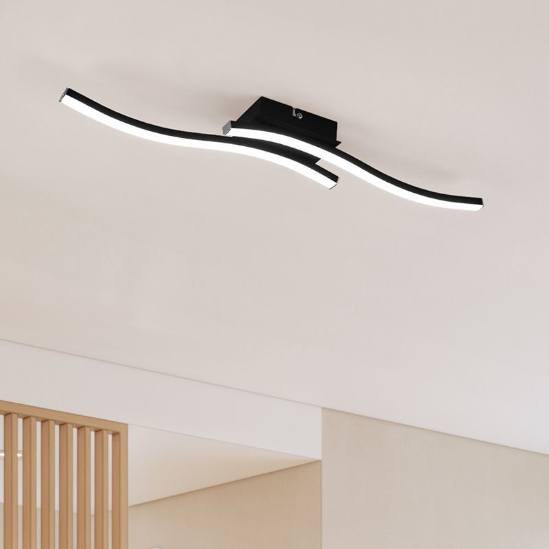 Lampada da soffitto moderna nera, Go, 5W, 4000K LED