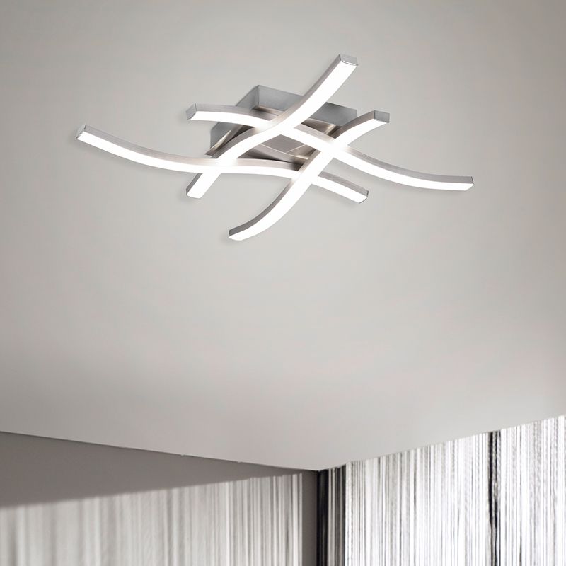 Lampada da soffitto moderna in nichel, Go, 5W, 4000K LED Lampada da soffitto moderna in nichel, Go, 5W, 4000K LED