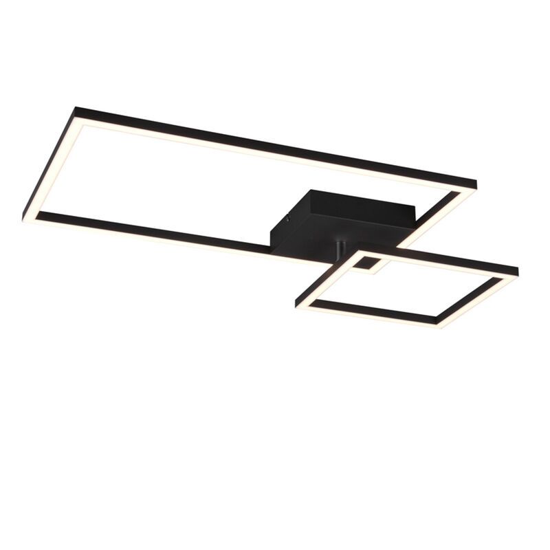 Plafoniera moderna nera, Binc, 25W, 4000K LED, dimmer in 3 fasi Plafoniera moderna nera, Binc, 25W, 4000K LED, dimmer in 3 fasi