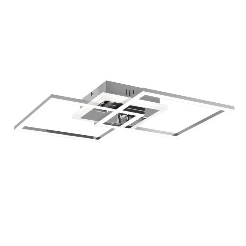 Plafoniera moderna cromata, Semira, 25W, 4000K LED, dimmer in 3 fasi Plafoniera moderna cromata, Semira, 25W, 4000K LED, dimmer in 3 fasi