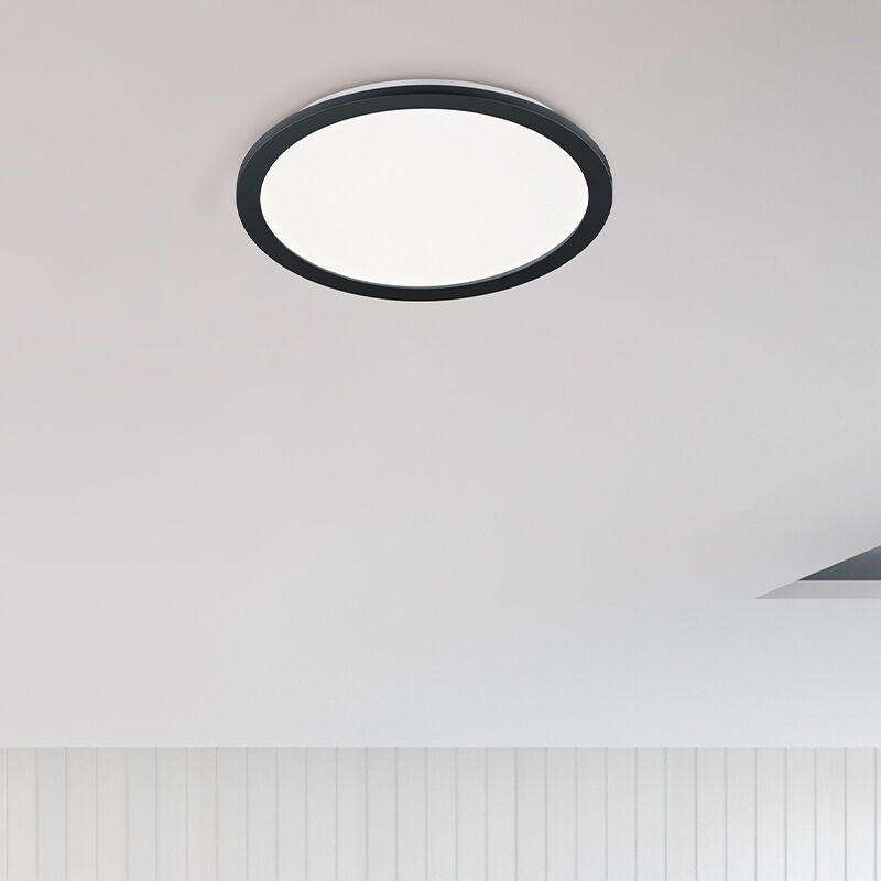 Lampada da soffitto da bagno moderna bianca, Gistrup, 24W, 3000K LED, IP44