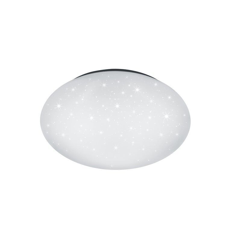 Plafoniera moderna bianca, Neda, 18W, bianco regolabile tra caldo e freddo LED, con telecomando