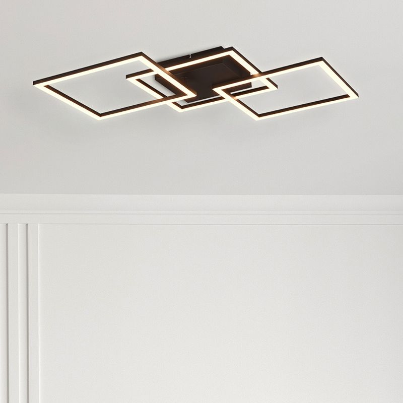 Plafoniera moderna nera, Margaux, 31W, 3000K LED