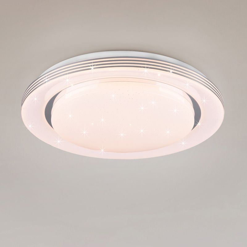 Plafoniera moderna bianca, Alpha, 18W, bianco regolabile tra caldo e freddo LED, con telecomando Plafoniera moderna bianca, Alpha, 18W, bianco regolabile tra caldo e freddo LED, con telecomando