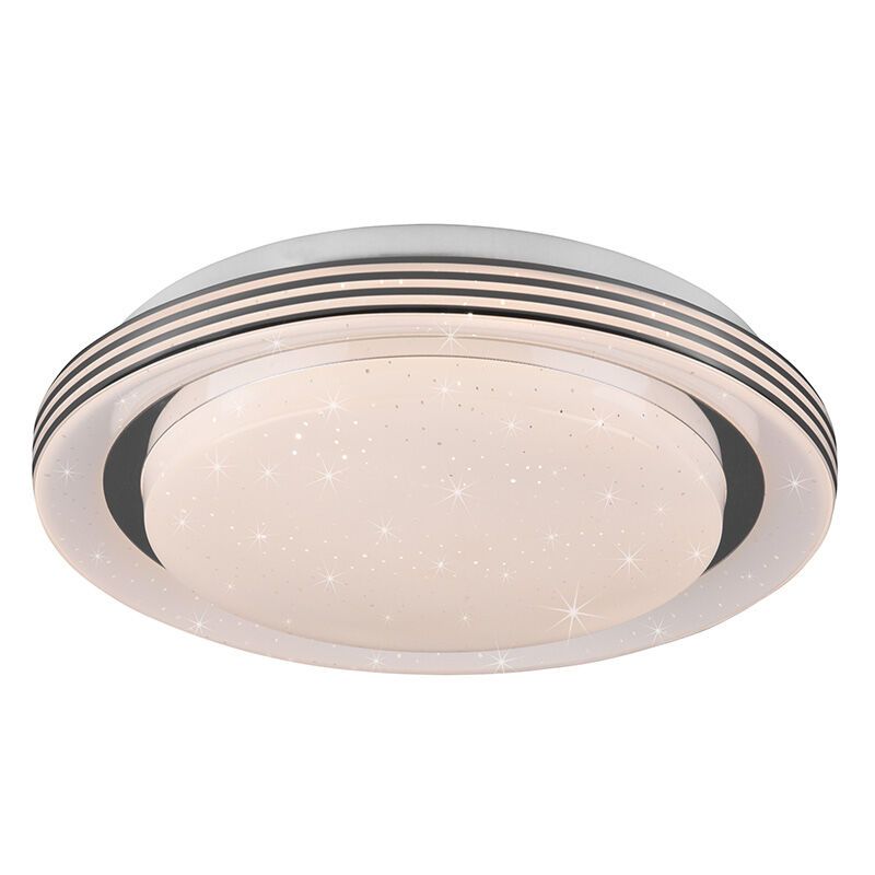 Plafoniera moderna bianca, Alpha, 10,5W, bianco regolabile tra caldo e freddo LED, con telecomando