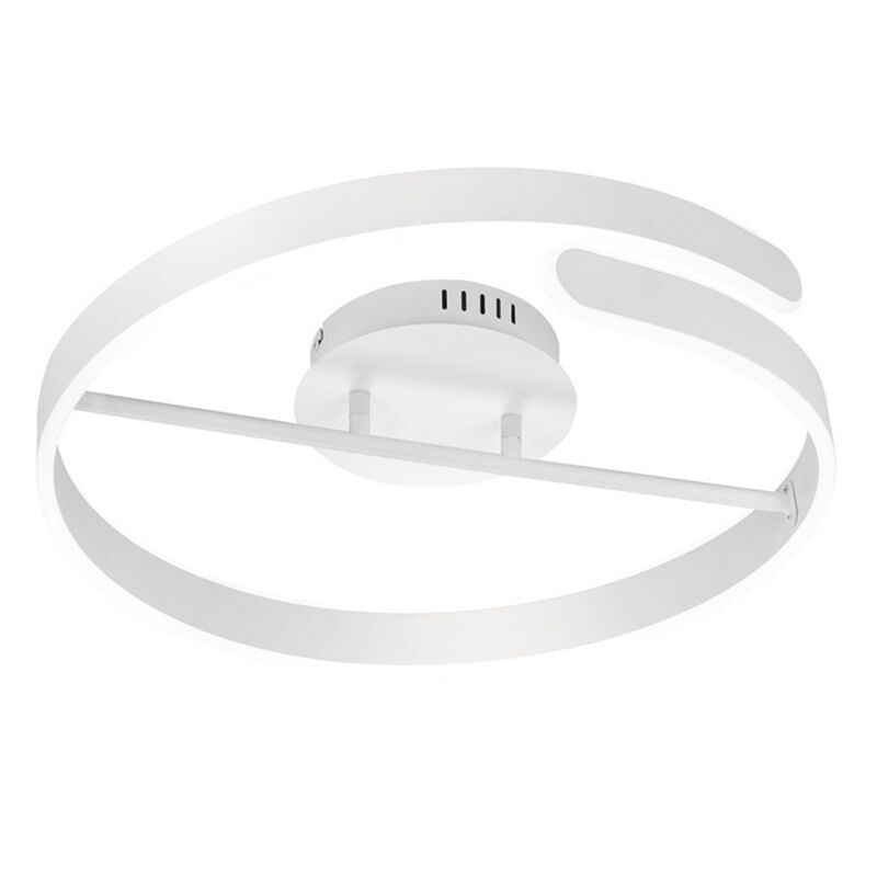 Plafoniera design bianca, Resy, 37W, 4000K LED, dimmer in 3 fasi