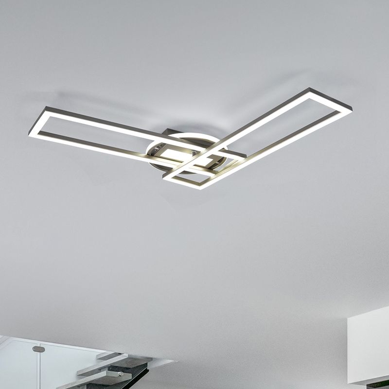 Plafoniera moderna in nichel, Jadon, 30W, bianco regolabile tra caldo e freddo LED Plafoniera moderna in nichel, Jadon, 30W, bianco regolabile tra caldo e freddo LED