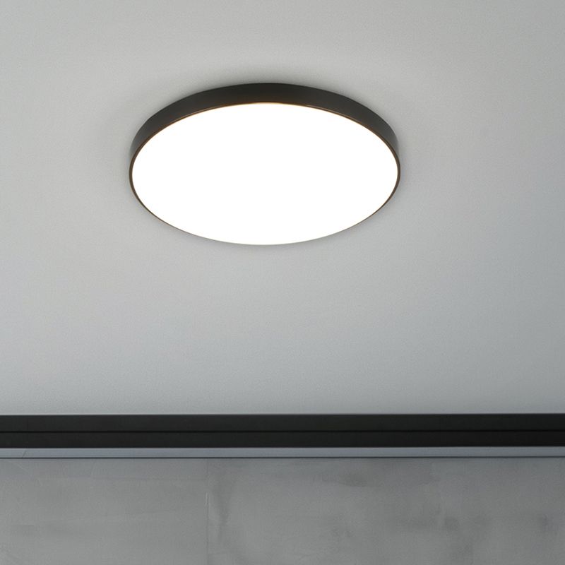 Plafoniera nera in plastica, Sharde, 18W, 4000K LED, IP44 Plafoniera nera in plastica, Sharde, 18W, 4000K LED, IP44