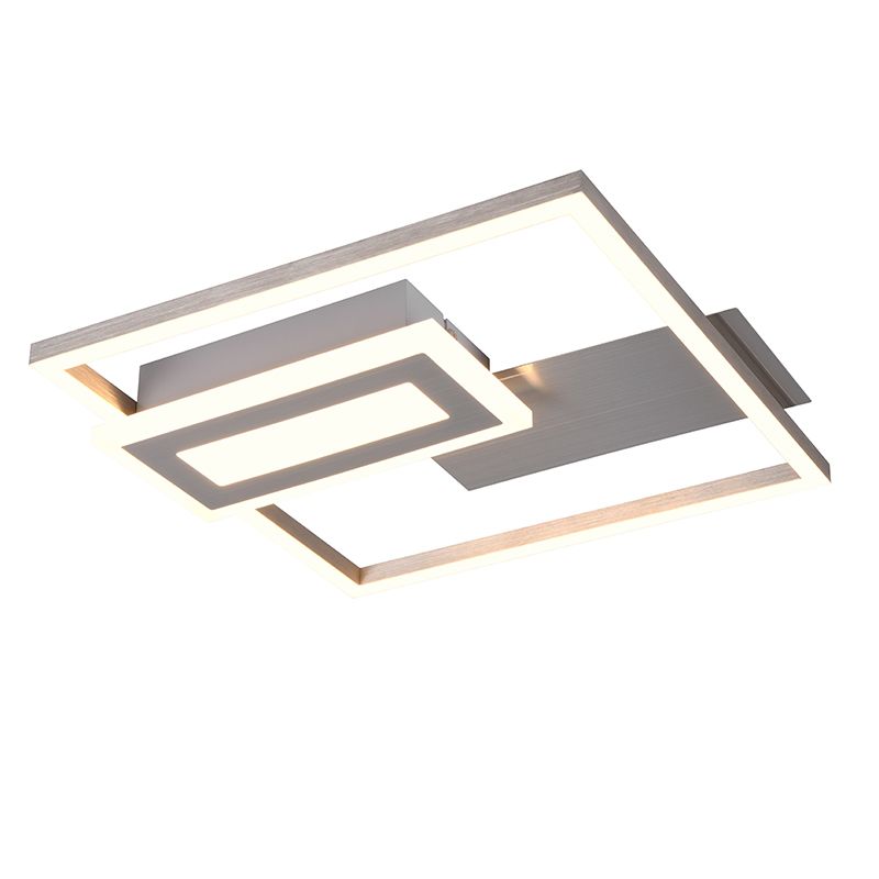 Plafoniera design in nichel, Shun, 22W, 3000K LED Plafoniera design in nichel, Shun, 22W, 3000K LED