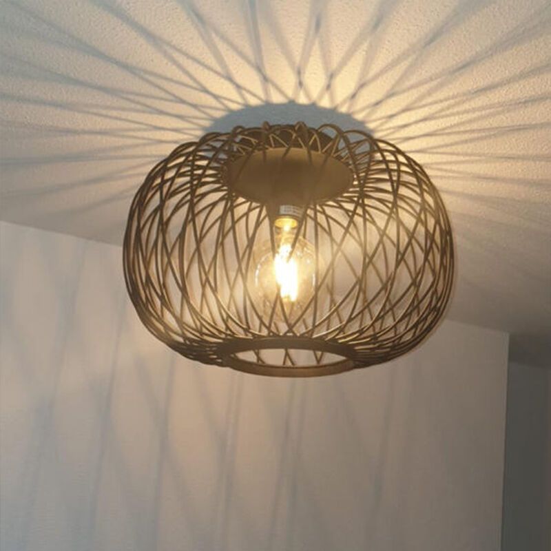 Plafoniera nera industriale, Karly