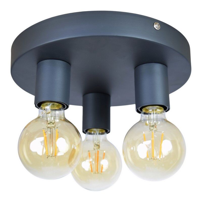 Lampada da soffitto nera industriale, Moda