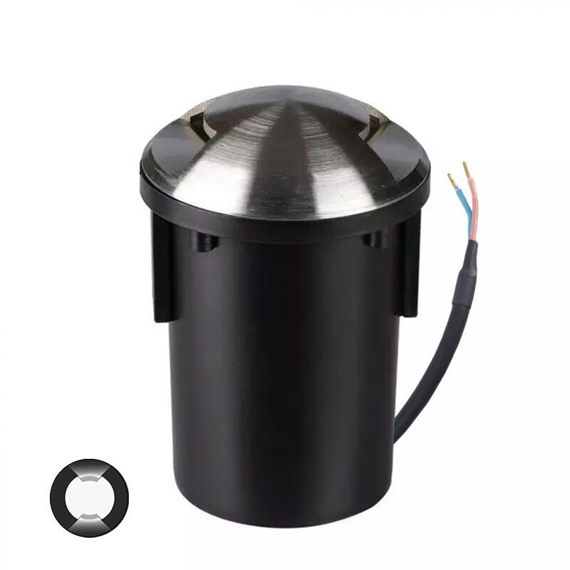 Faretto da esterno a pavimento argento moderno, Marcus, IP67