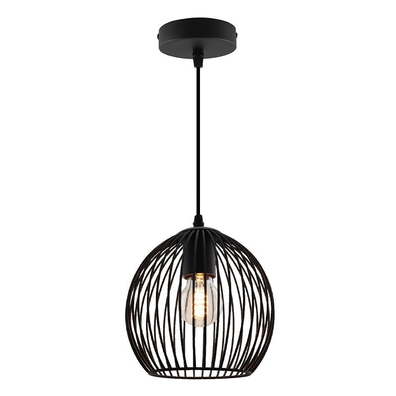 Lampada a sospensione nera industriale, Wiro Lampada a sospensione nera industriale, Wiro