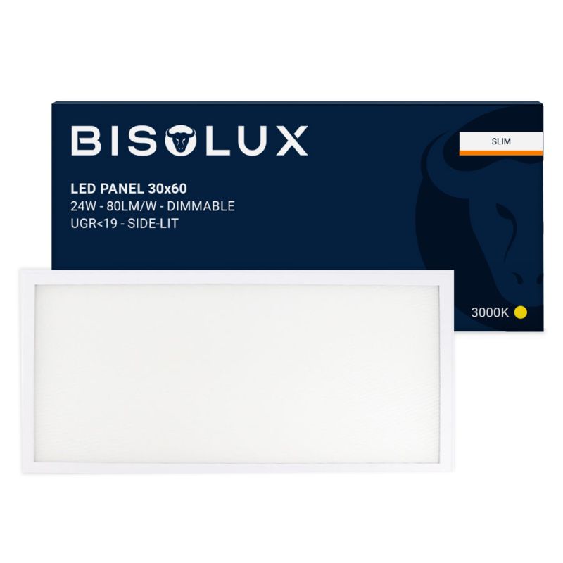 Bisolux Master pannello LED 30x60 cm, 24W, 3000K