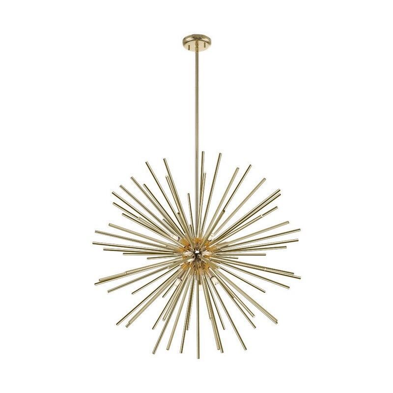 Lampada a sospensione dorata design, Milos