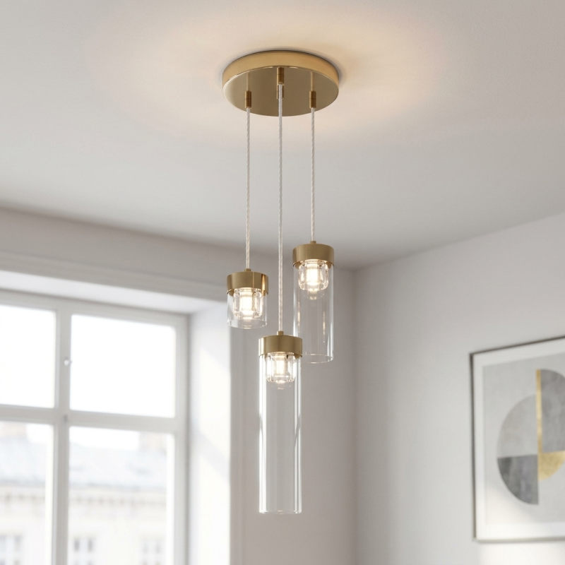 Lampada a sospensione dorata design, Maxwell Lampada a sospensione dorata design, Maxwell