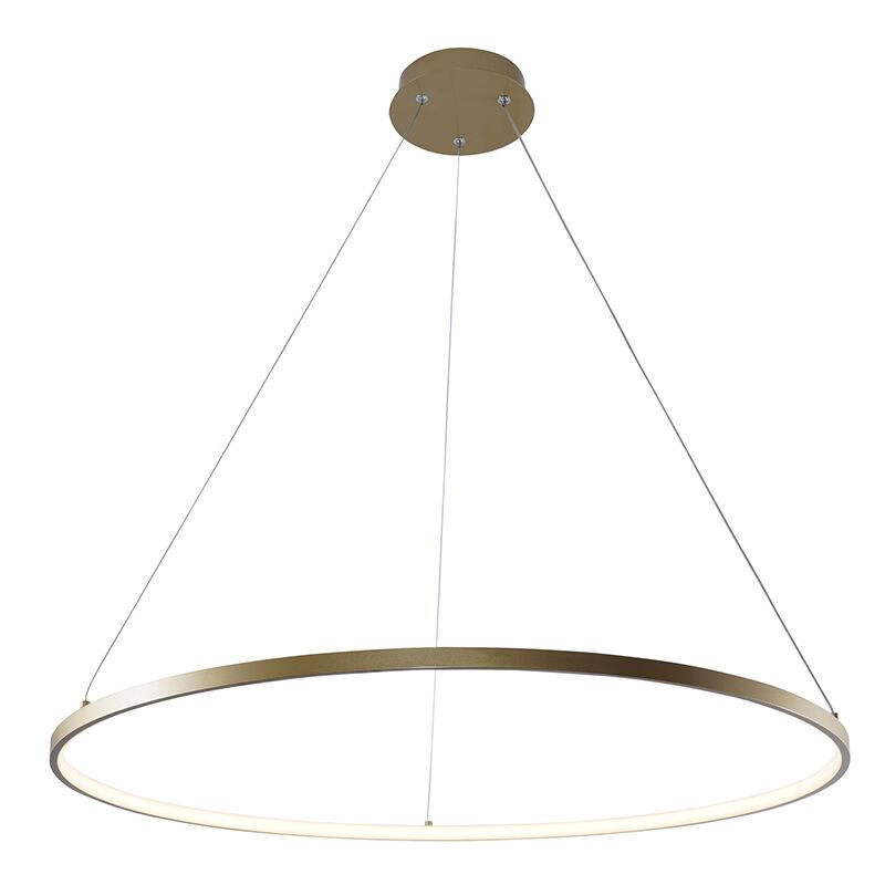 Lampada a sospensione dorata design, Kubra, 36W, bianco regolabile tra caldo e freddo LED