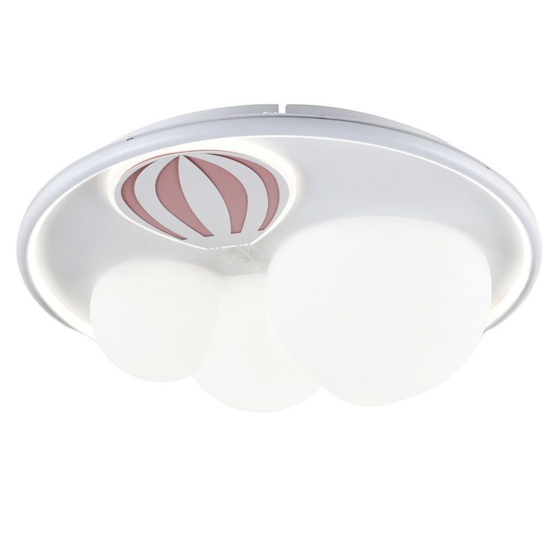 Lampada da soffitto per bambini rosa metallo, Balloon, 42W, 3000K LED, dimmer in 3 fasi
