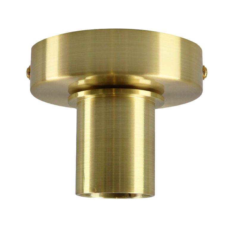 Rosone lampada dorato in alluminio, Rika